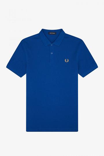 Blue Fred Perry M6000 Men's Polo Shirts | PH 1468RVDW